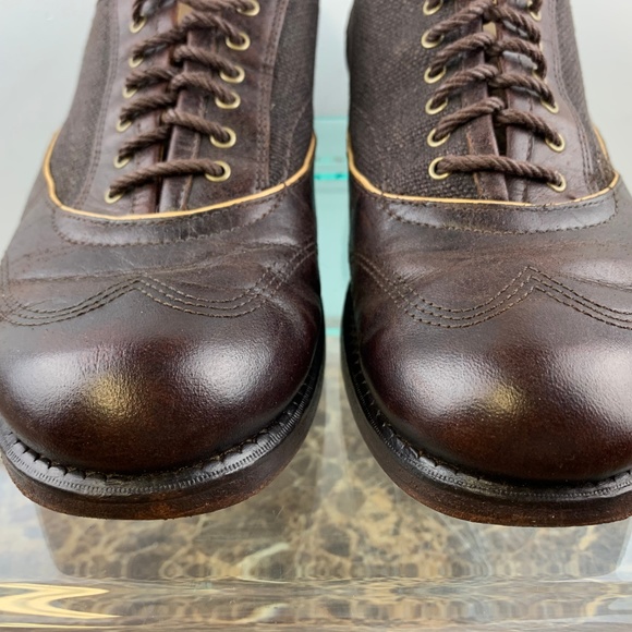 Timberland Boot Co. Tackhead Brown Wingtip Shoes 7 - Picture 4 of 8
